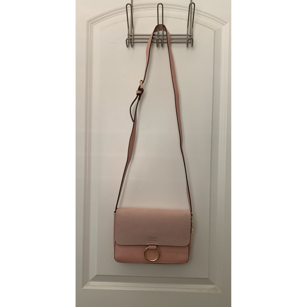 “Chloe” blush strap purse